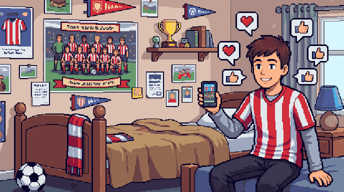 Picture of the “Sharing & social media” screen in Gaffer's Desk