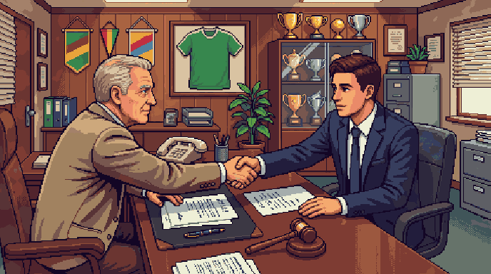 تصویر صفحه «بازار نقلوانتقالات» در Gaffer's Desk